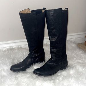Knee High Black Frye Riding Boots 🐎🖤
